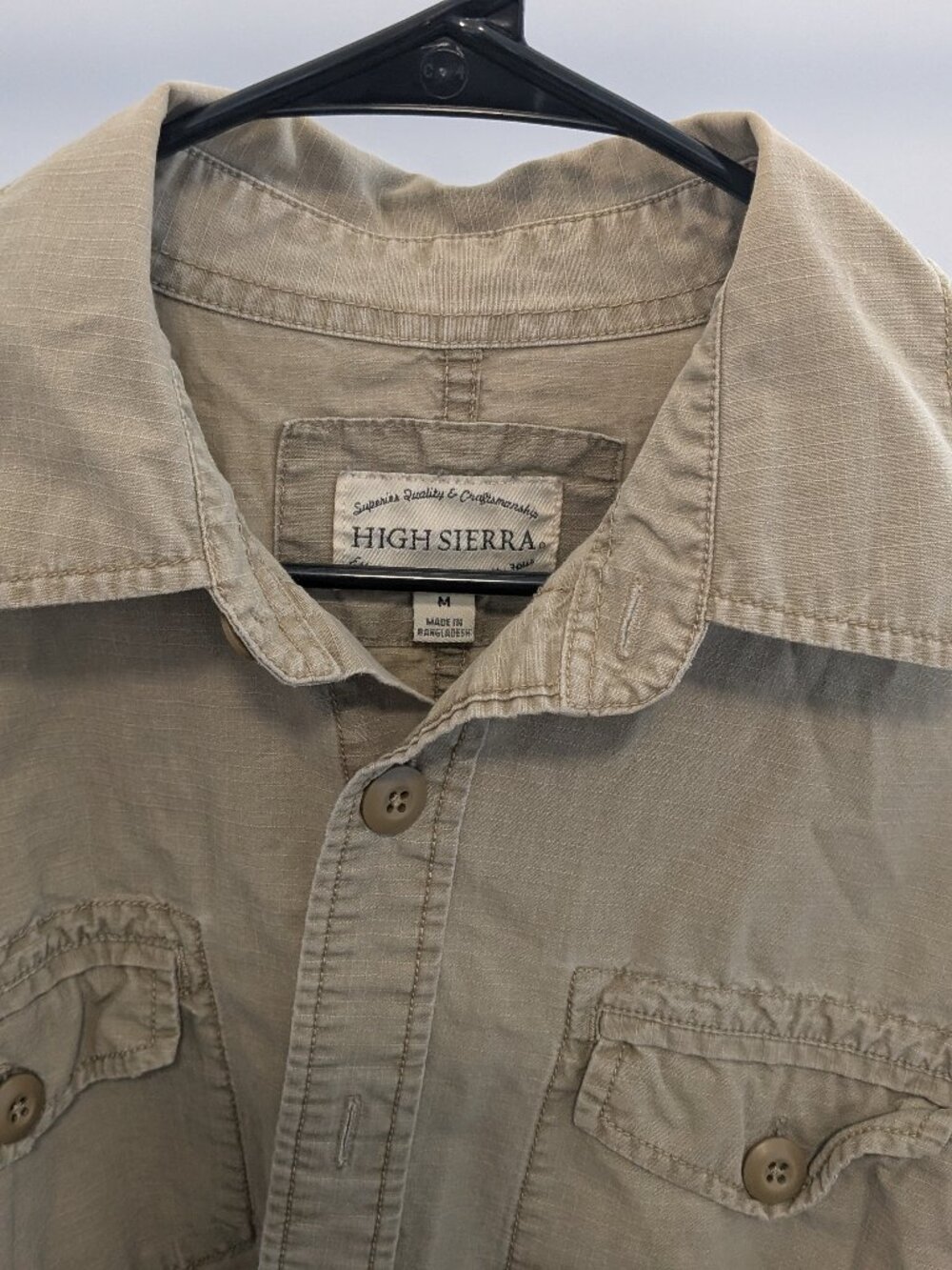 Vintage Tan button down shirt